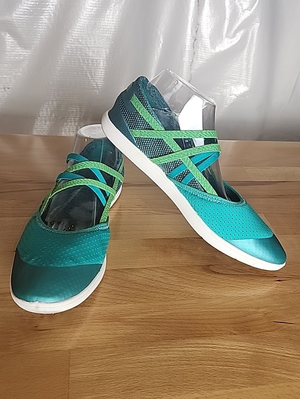 Teva Hydro Life Flats Women 11 Teal Strappy Water Friendly Slip On Gorpcore